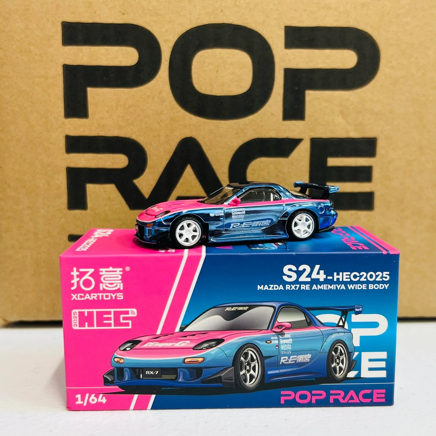 PORPACE HEC 2025 1/64 MAZDA RX7 RE AMEMIYA WIDE BODY
ITEM NO. : S24-HEC2025