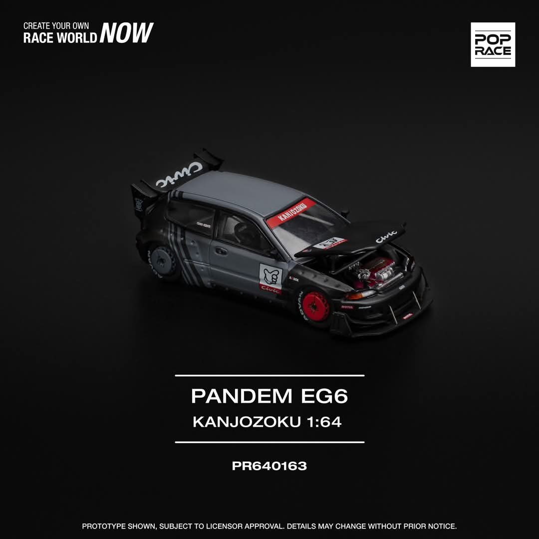 POPRACE 1/64 PANDEM CIVIC EG6 "KANJOZOKU"