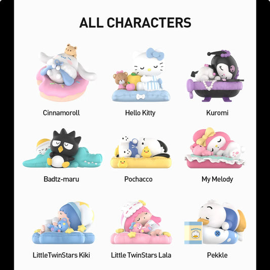 Hello Kitty and Friends Fall Asleep Series Figures