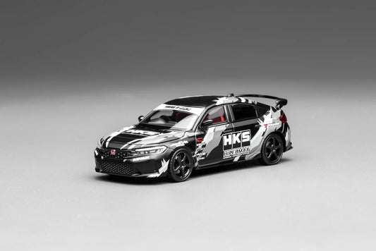 Motorhelix 1/64 Honda Civic TYPE R (FL5) HKS Matte Black
