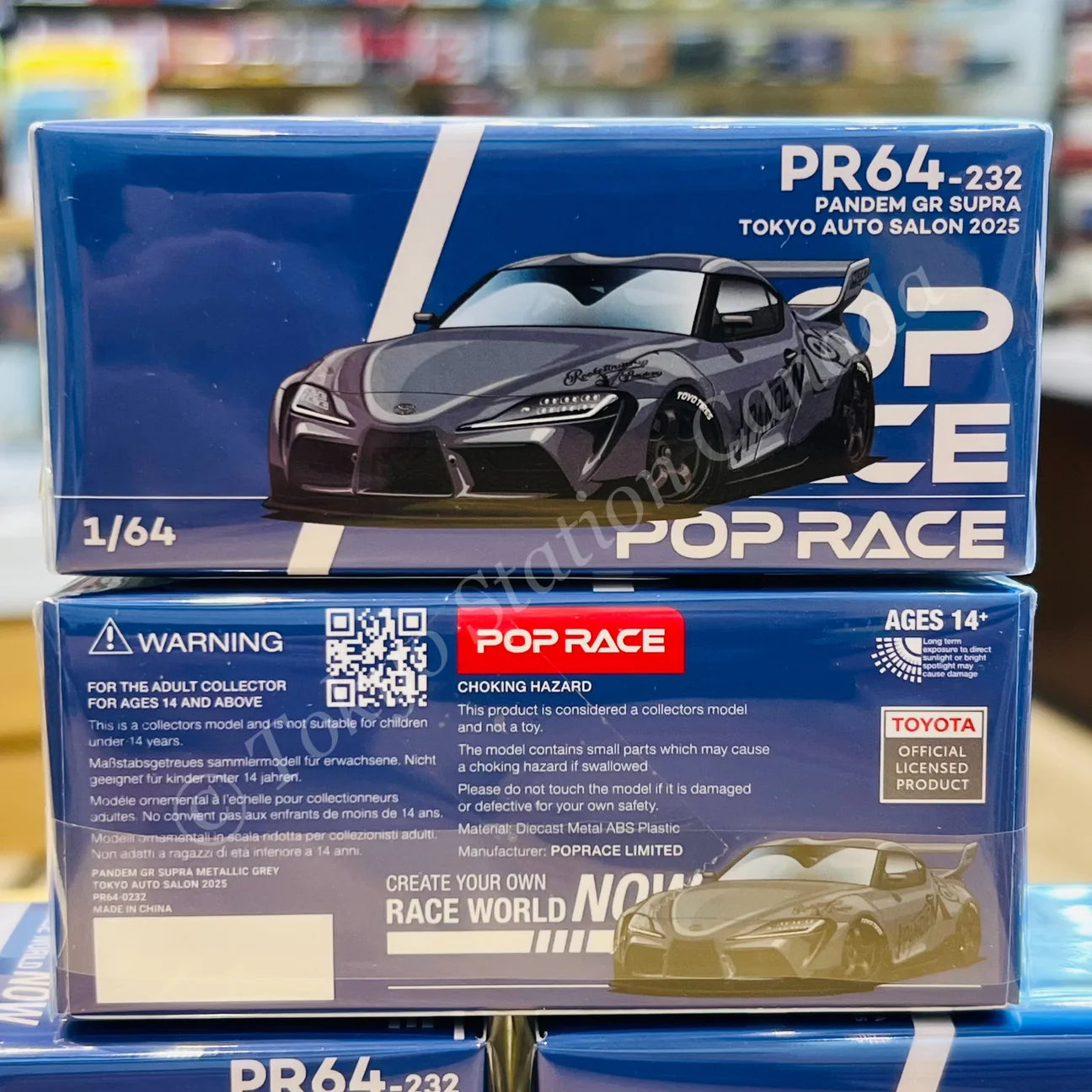 POPRACE 1/64 Pandem GR Supra TOKYO AUTO SALON 2025 Exclusive Edition PR640232