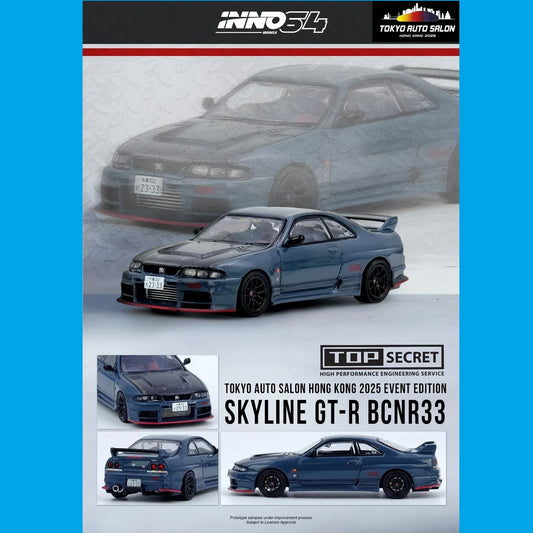 PREORDER - INNO64 1/64 2PC SET - GT-R R33 and R35 TASHK 2025