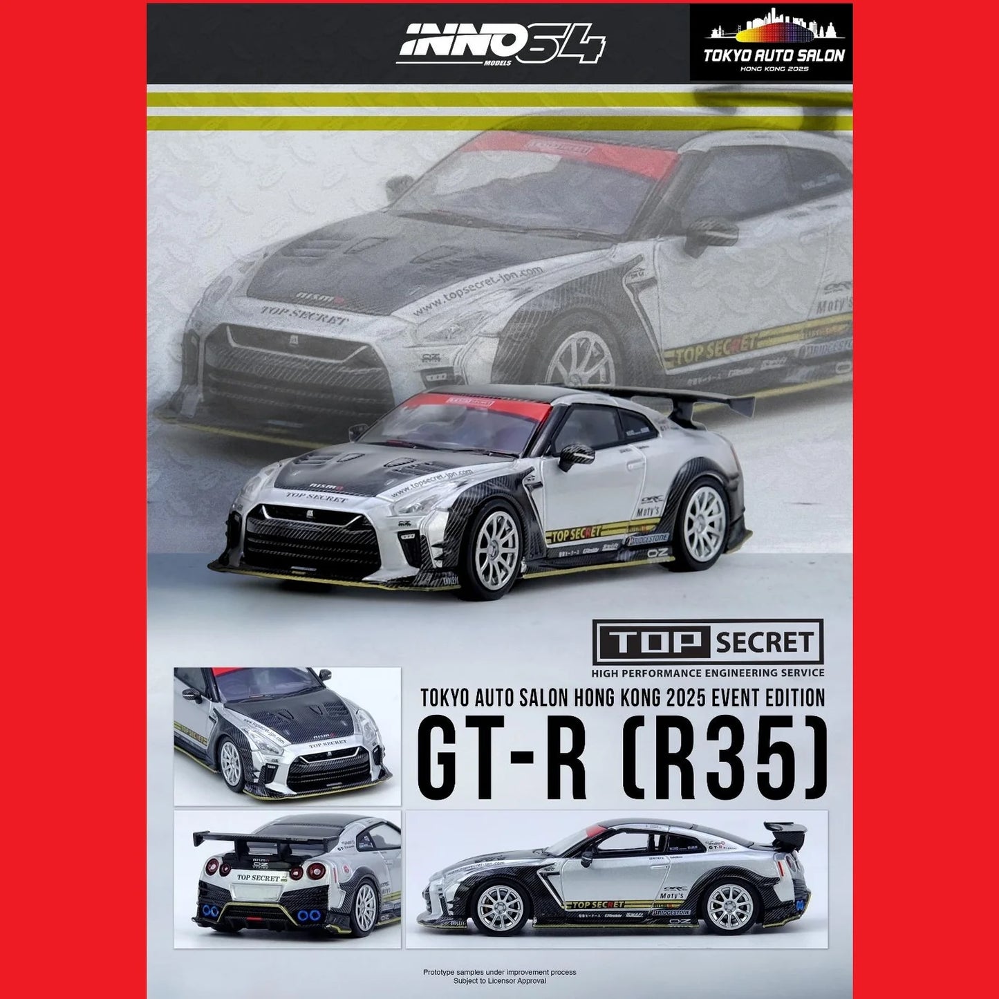 PREORDER - INNO64 1/64 2PC SET - GT-R R33 and R35 TASHK 2025