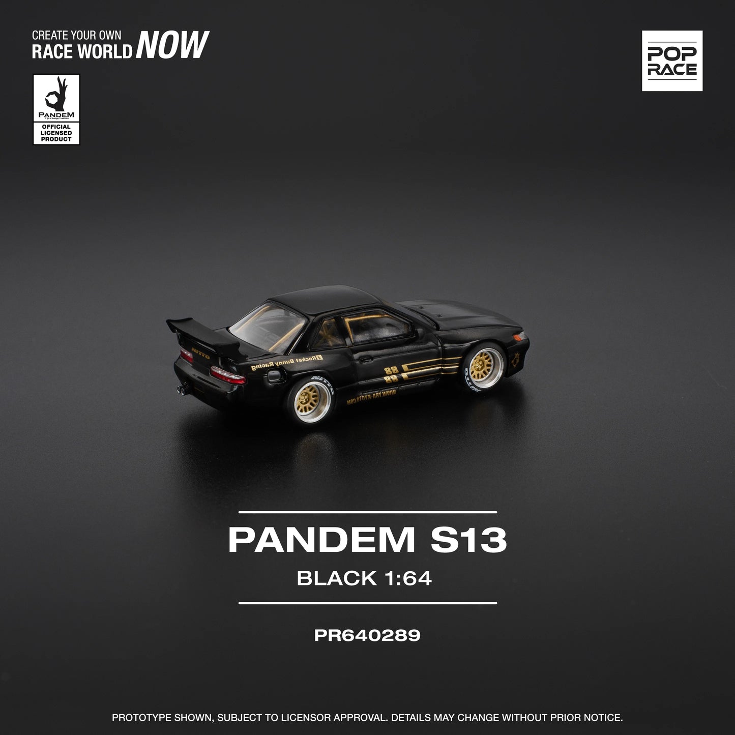 POPRACE 1/64 MAZDA RX7 FC3S RE-AMEMIYA WHITE PR640260