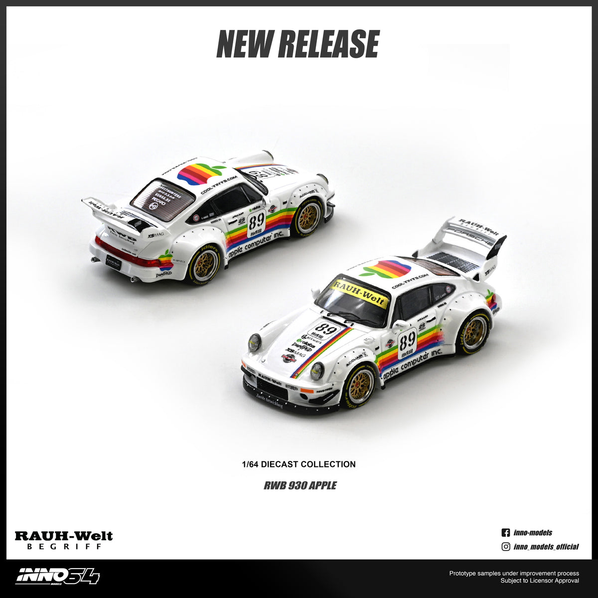 INNO64 1/64 RWB 930 #89 Apple Livery IN64-RWB930-APPLE