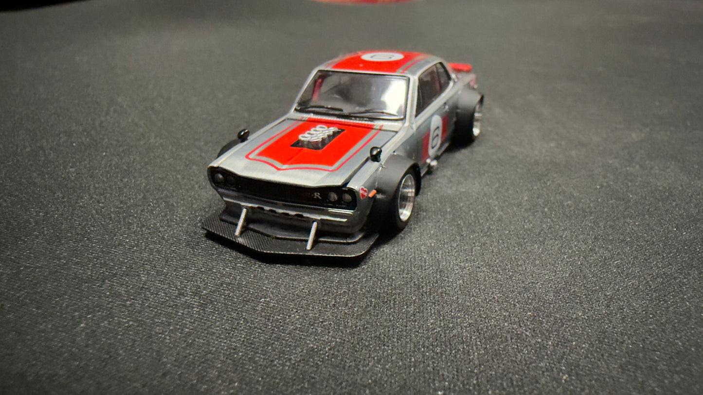 POPRACE 1/64 SKYLINE GT-R V8 DRIFT (HAKOSUKA) APA XPO 2025 Exclusive Model S19-APAXPO2025