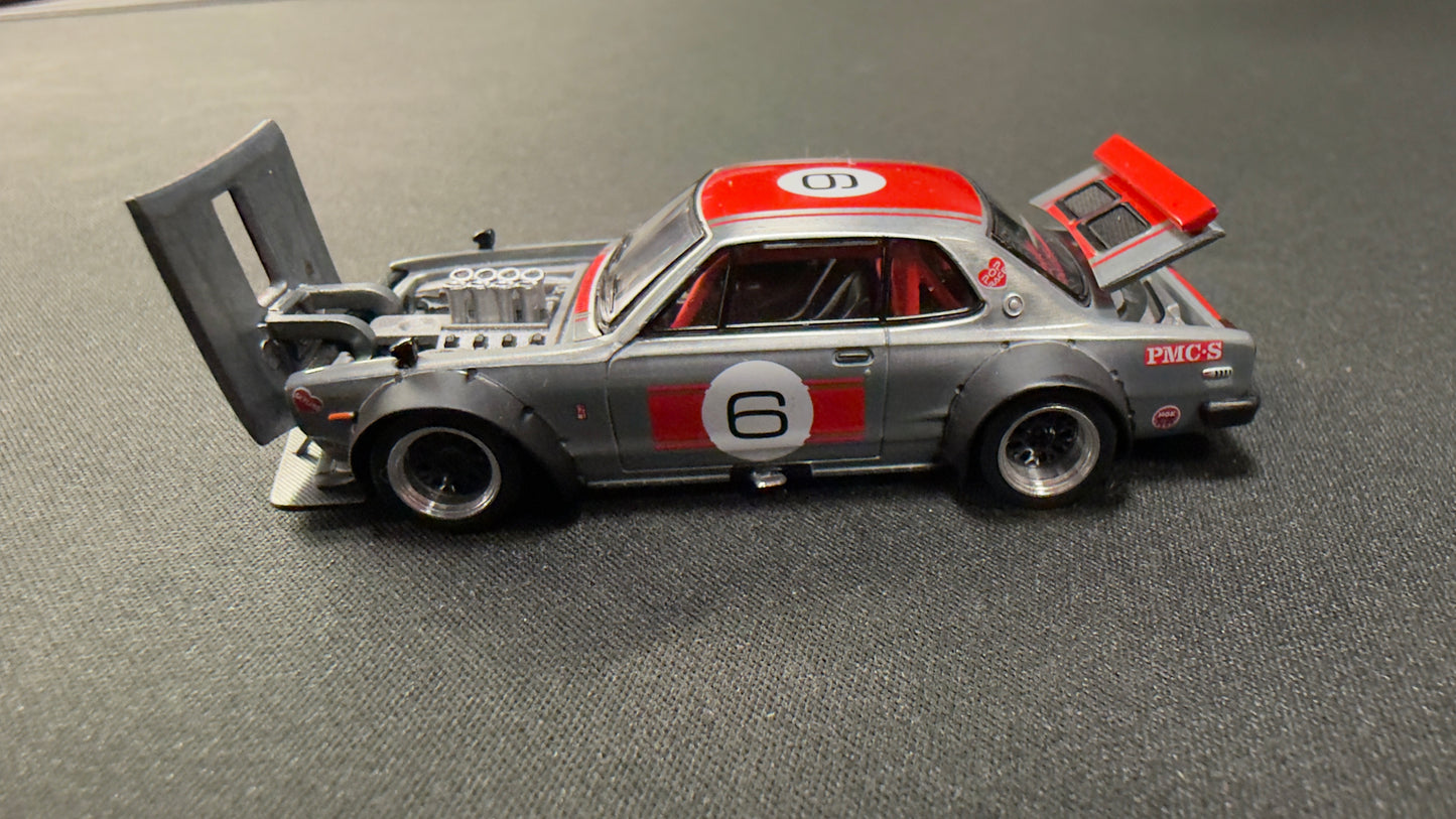 POPRACE 1/64 SKYLINE GT-R V8 DRIFT (HAKOSUKA) APA XPO 2025 Exclusive Model S19-APAXPO2025