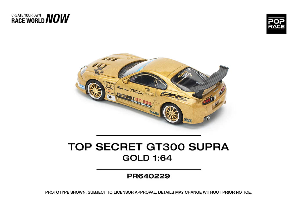 POPRACE 1/64 TOP SECRET GT300 SUPRA - GOLD