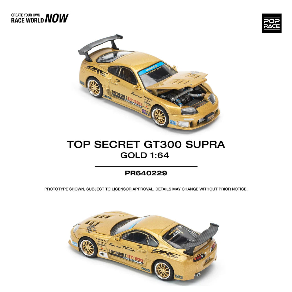 POPRACE 1/64 TOP SECRET GT300 SUPRA - GOLD