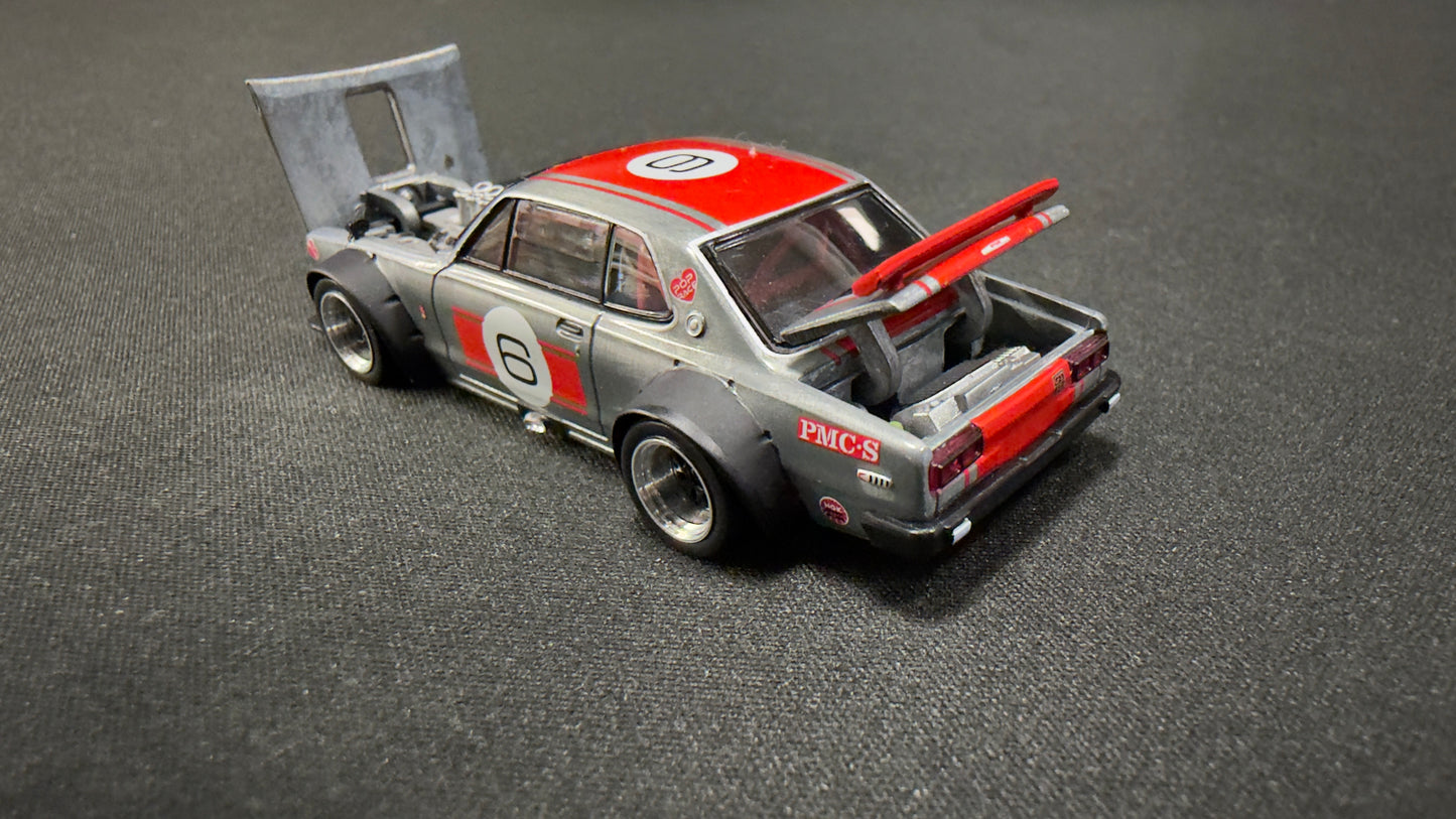 POPRACE 1/64 SKYLINE GT-R V8 DRIFT (HAKOSUKA) APA XPO 2025 Exclusive Model S19-APAXPO2025