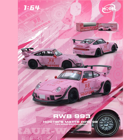 MODELMODEL 1/64 RWB 993 Hooters Matte Pink 98 MM64-RWB993-007