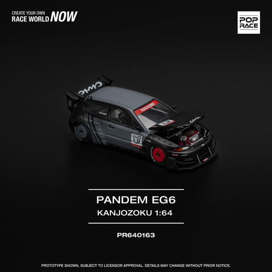POPRACE 1/64 PANDEM CIVIC EG6 "KANJOZOKU"