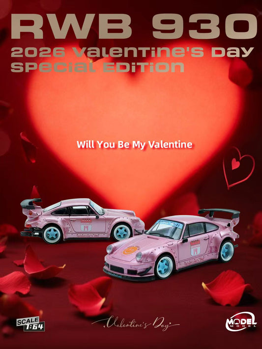 MODELMODEL64 1/64 RWB 930 Valentine's day Special edition MM64-RWB930-Valentine2026