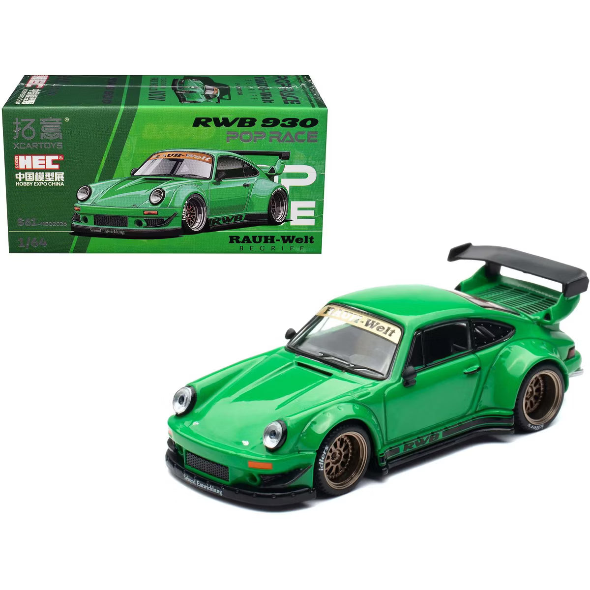 POPRACE 1/64 RWB 930 Green HEC 2026