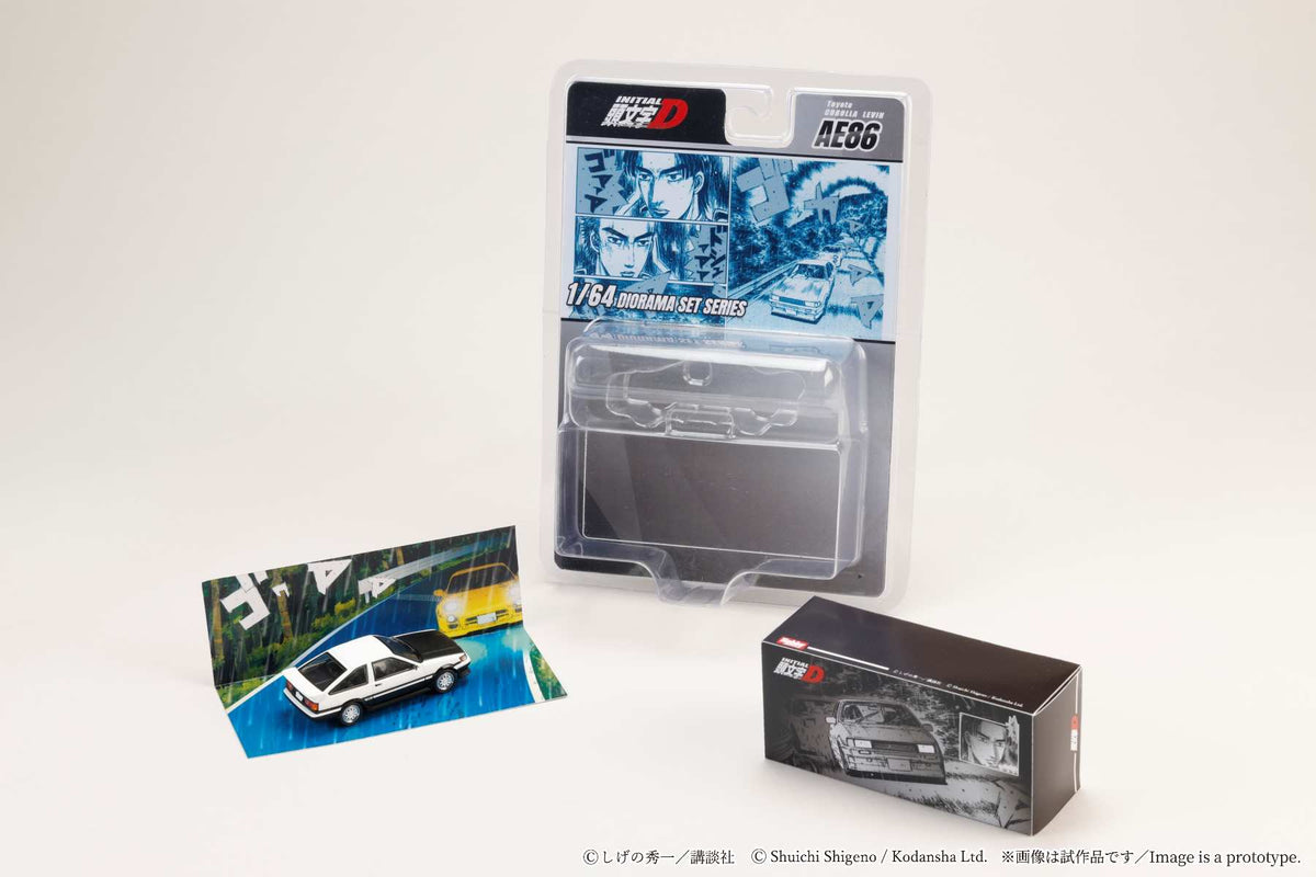 HOBBY JAPAN JDM64 Project D/ INITIAL D Keisuke Takahashi VS Wataru Akiyama Diorama Set Series (Set of 2 cars HJDMD002B HJDMD008A)