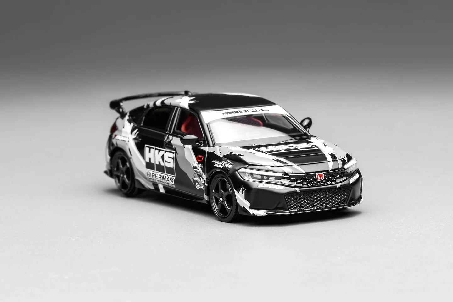 Motorhelix 1/64 Honda Civic TYPE R (FL5) HKS Matte Black