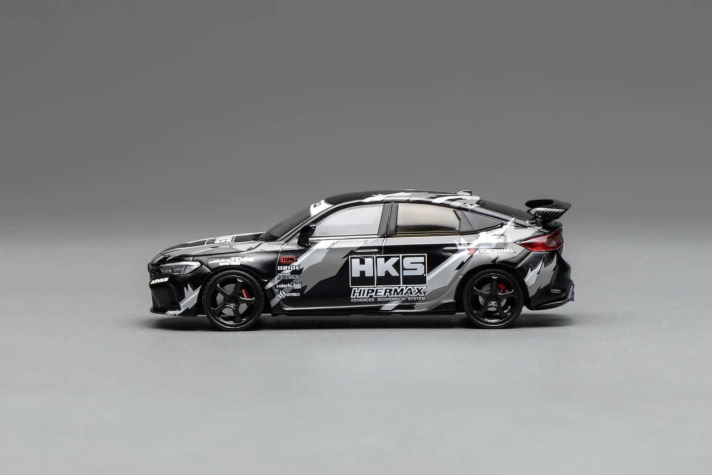 Motorhelix 1/64 Honda Civic TYPE R (FL5) HKS Matte Black