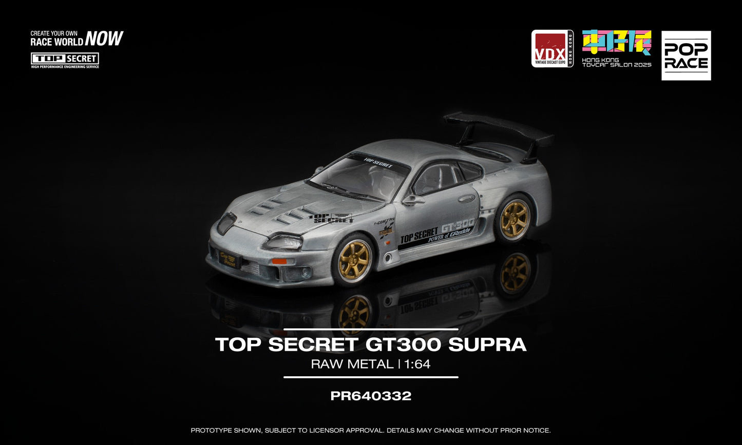 POPRACE 1/64 TOP SECRET GT300 SUPRA Raw Material HKTS x VDX 2025 Exclusive Event Model PR640332