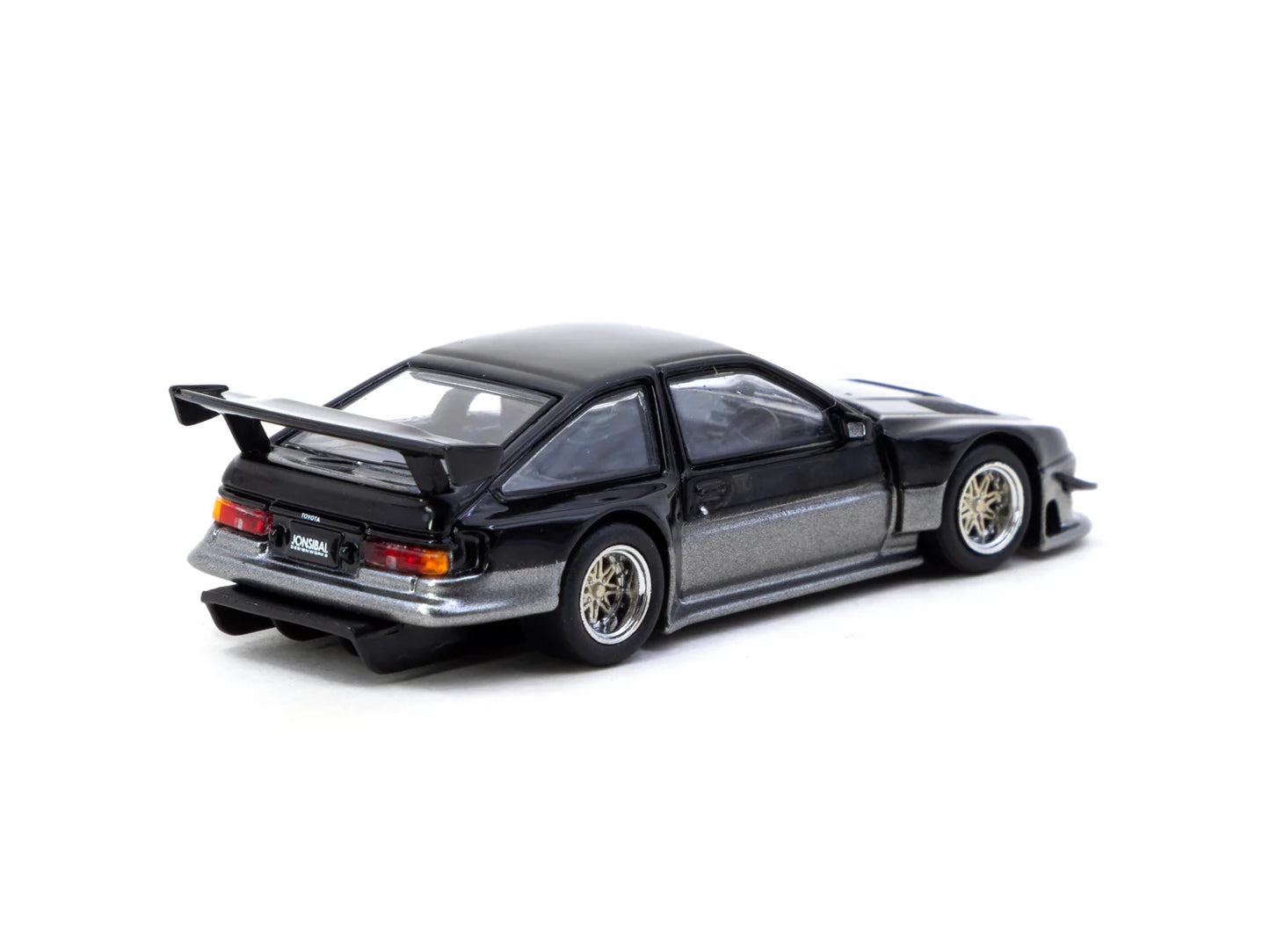 TARMAC WORKS GLOBAL64 1/64 Toyota Sprinter Trueno AE86 Widebody Black/Grey