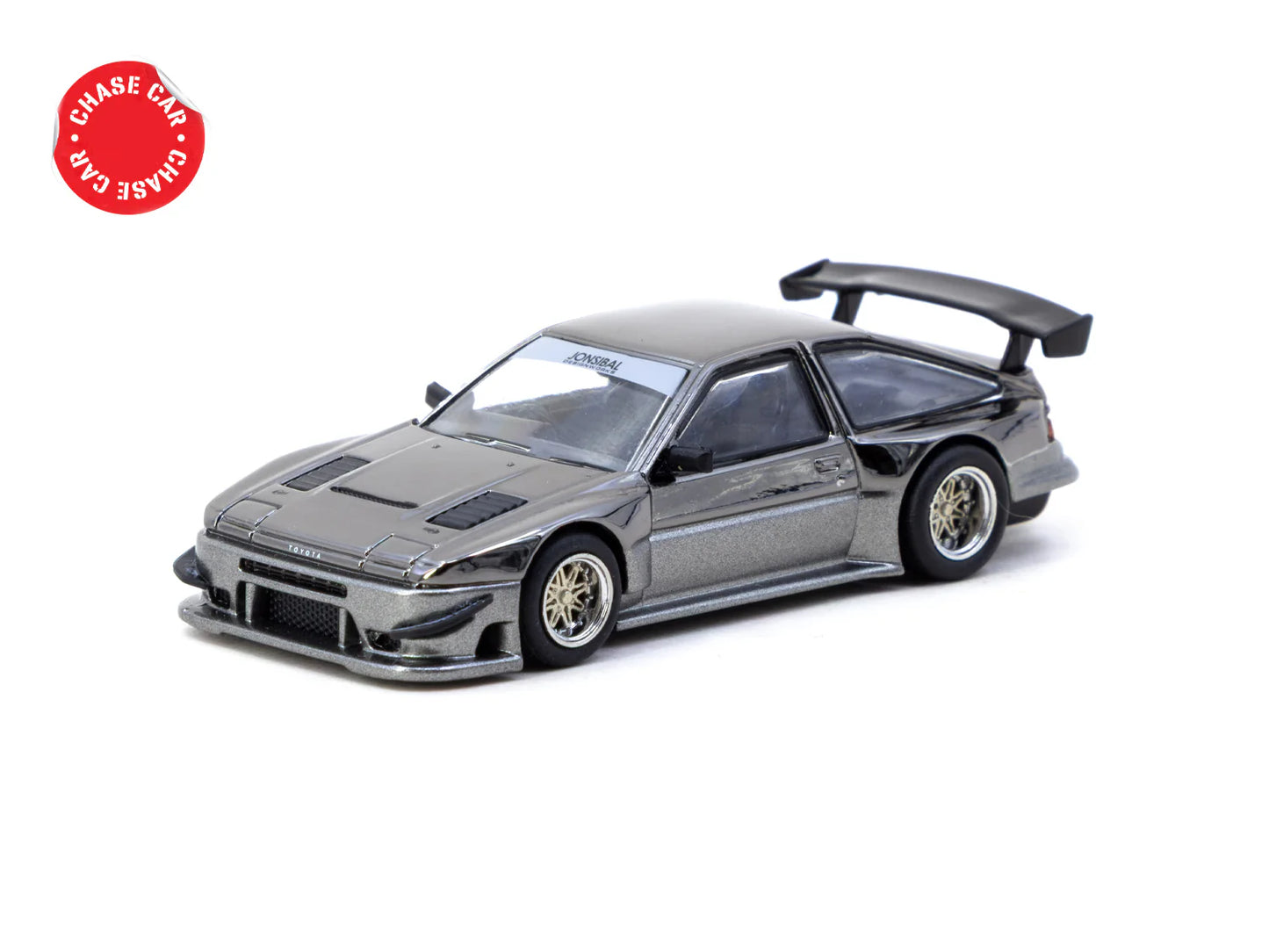 TARMAC WORKS GLOBAL64 1/64 Toyota Sprinter Trueno AE86 Widebody Black/Grey