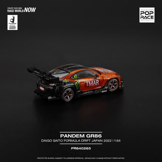 POPRACE 1/64 PANDEM GR86 - DAIGO SAITO FORMULA DRIFT JAPAN 2022 PR640265
