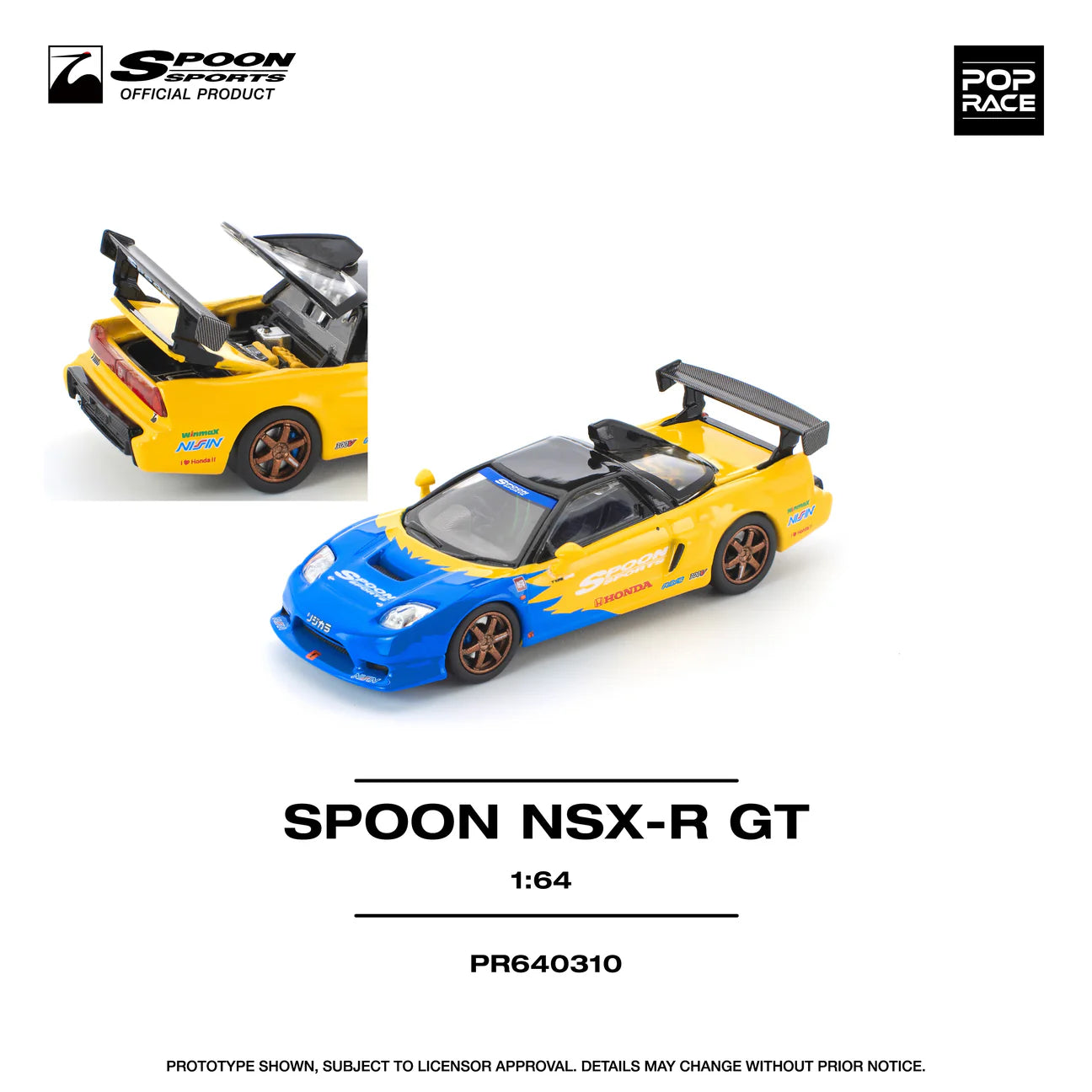 POPRACE 1/64 SPOON NSX R GT PR640310