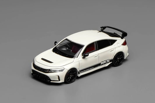 Motorhelix 1/64 Honda Civic TYPE R (FL5) HKS Championship White M65319