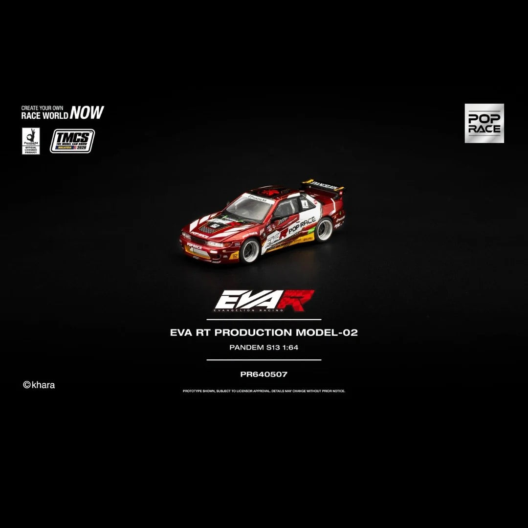 POPRACE 1/64 EVA RT PRODUCTION MODEL-02 PANDEM S13 TMCS Malaysia 2026 Special Edition PR640507