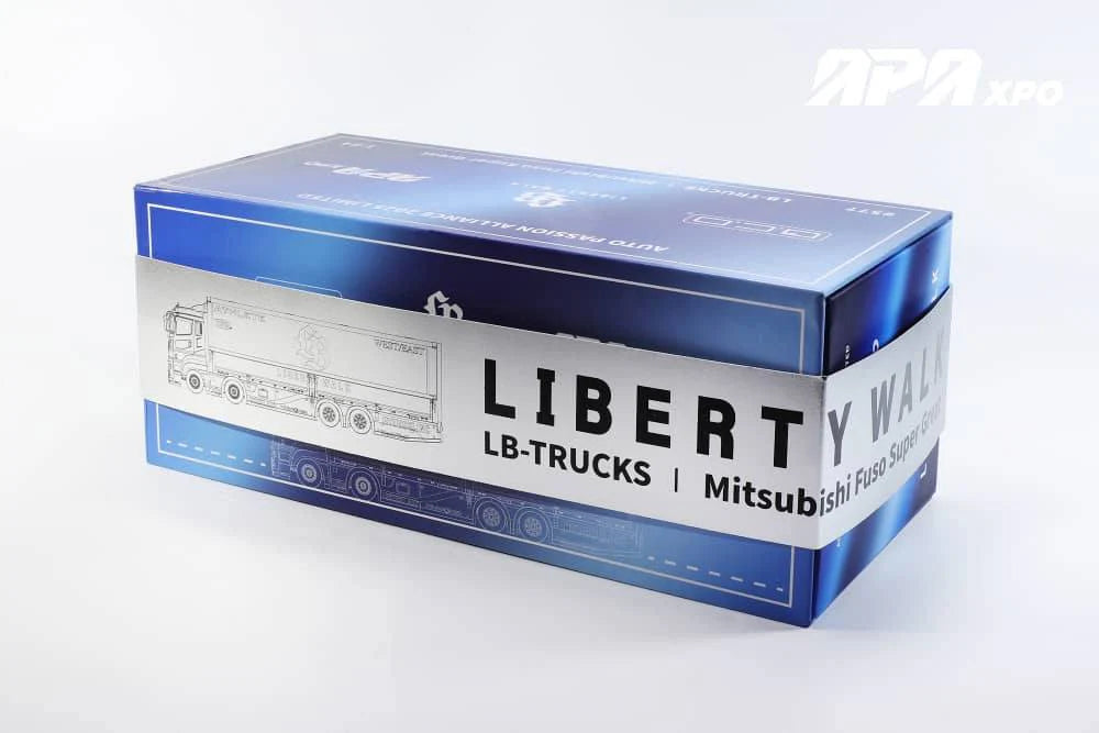 GCD 1/64 LBWK LB-Truck Fuso Super Great 2025 Foshan APA XPO Exclusive KS-073-577
