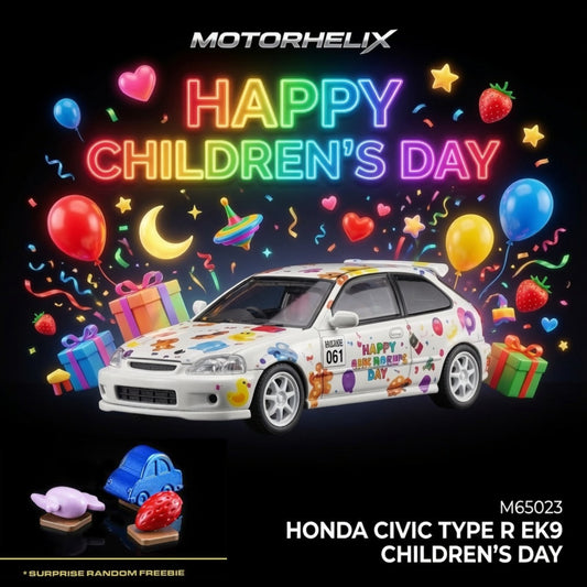 PREORDER MOTORHELIX 1/64 Honda Civic TYPE R (EK9) Children‘s Day Limited Edition M65023