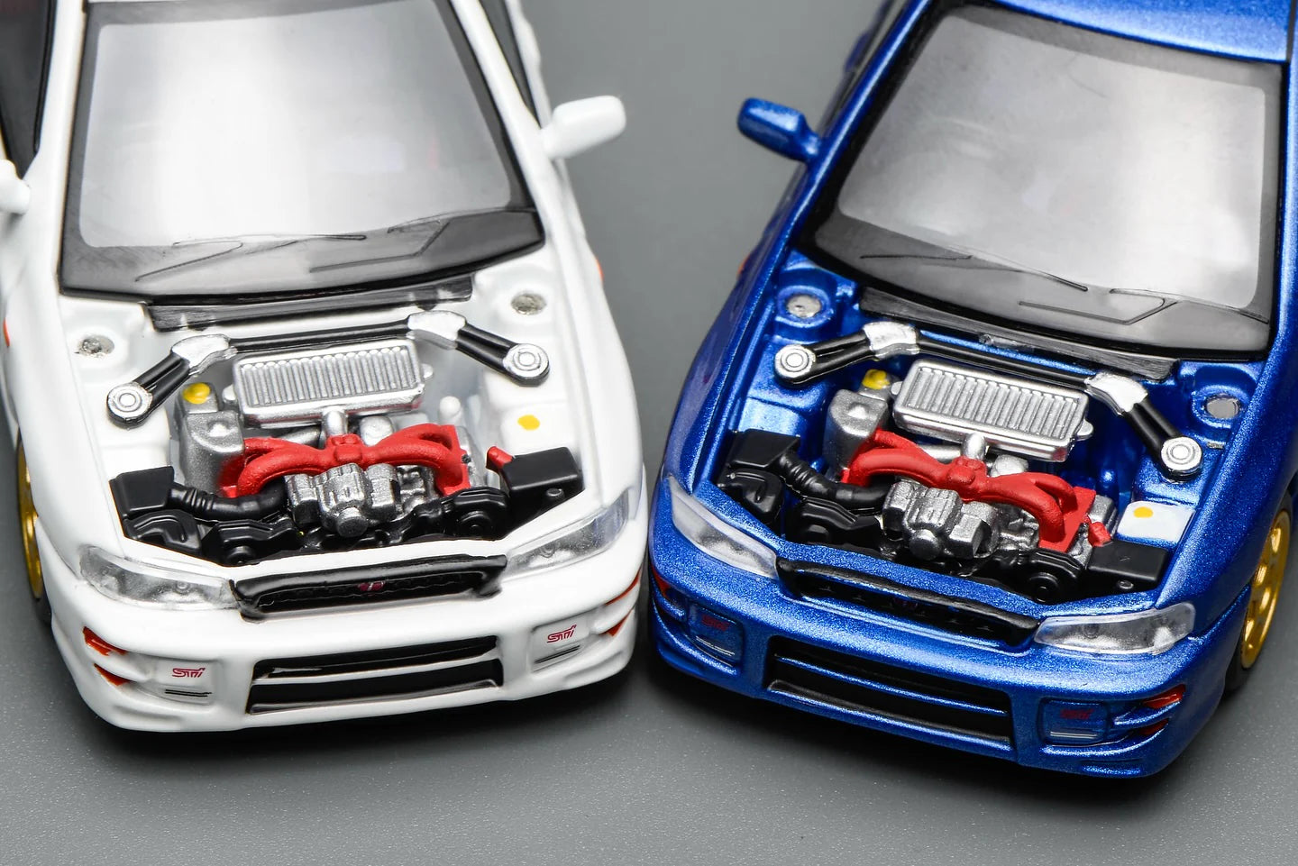 Motorhelix 1/64 Subaru Impreza Wagon WRX STi Version VI (GC8) Customized World Rally Blue Mica