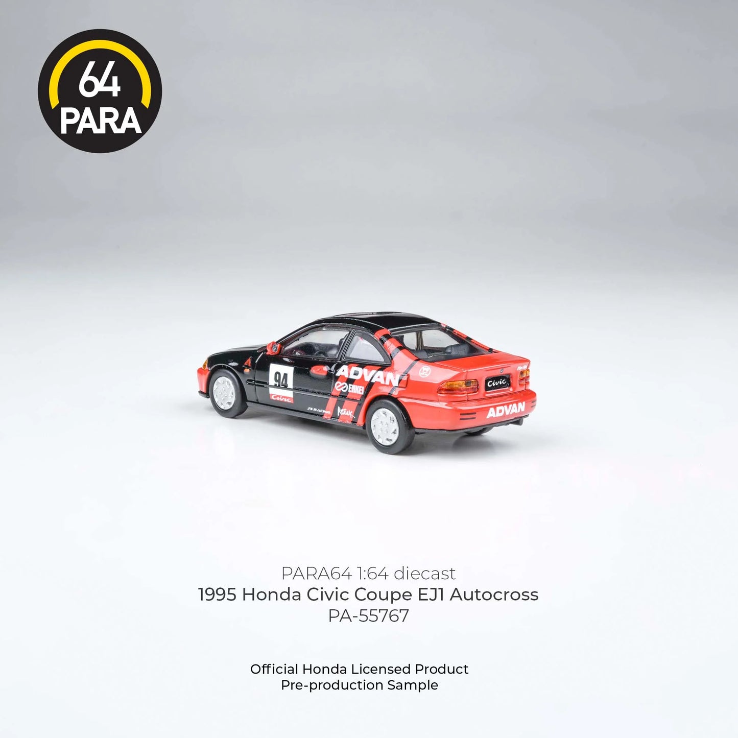 PARA64 1/64 1995 Honda Civic Coupe EJ1 Autocross PA-55767