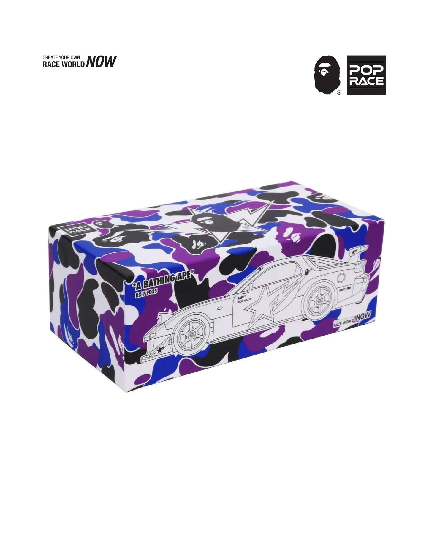 POPRACE 1/64 Mazda RX-7 FD3S Re-Amemiya A BATHING APE STORE Hong Kong 20th Anniversary Special Edition PR640493
