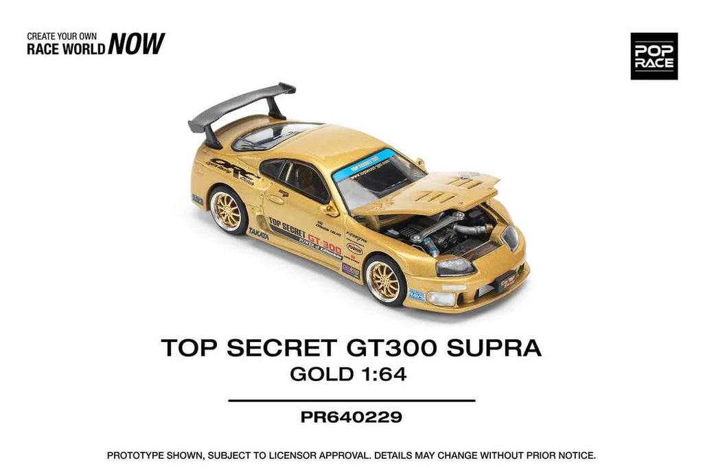 POPRACE 1/64 TOP SECRET GT300 SUPRA - GOLD