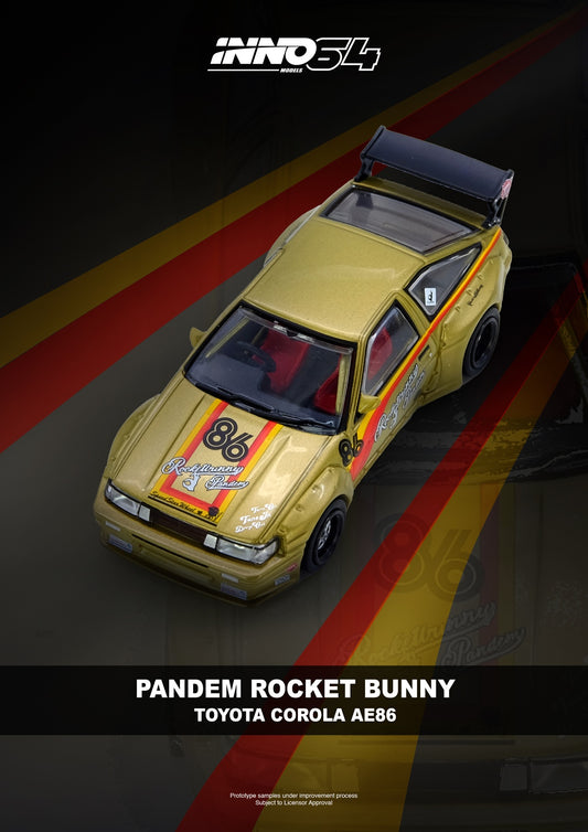 INNO64 1/64 PANDEM ROCKET BUNNY AE86 Levin IN64-AE86P-GLD